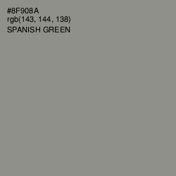 #8F908A - Spanish Green Color Image